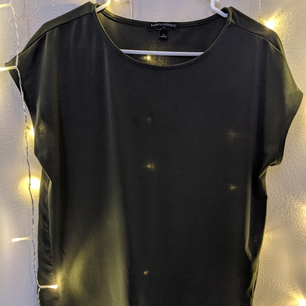 Olive Green Banana Republic Blouse